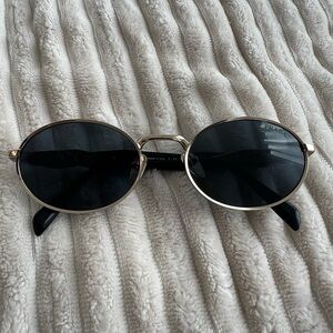 Authentic Prada Sunglasses Silver Gold Frame